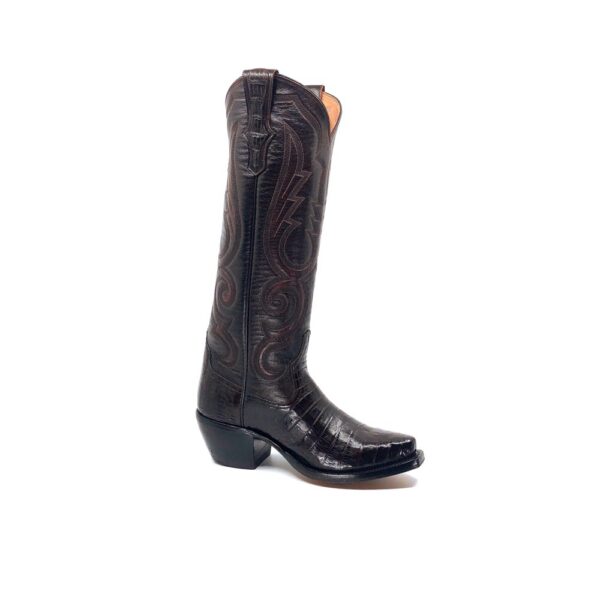 Women's Black Cherry Caiman Belly