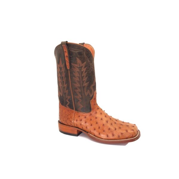 Men's Cognac Full Quill Ostrich