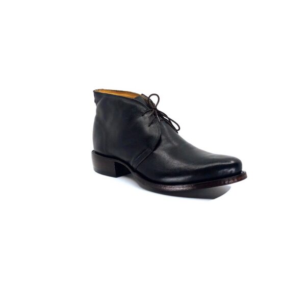 Men's Black Italian Glazed Calf-Skin