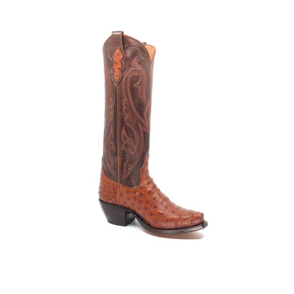 Women's Cognac Full Quill Ostrich