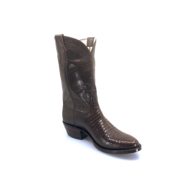 Mens Chocolate Brown Lizard