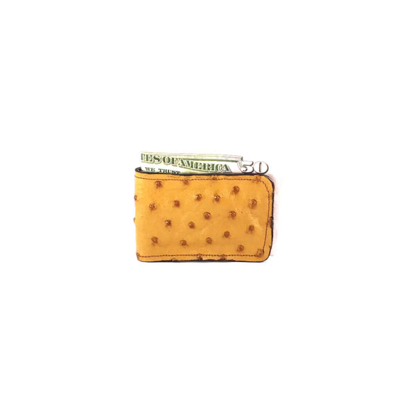 Magnet Money Clip- Sand Ostrich