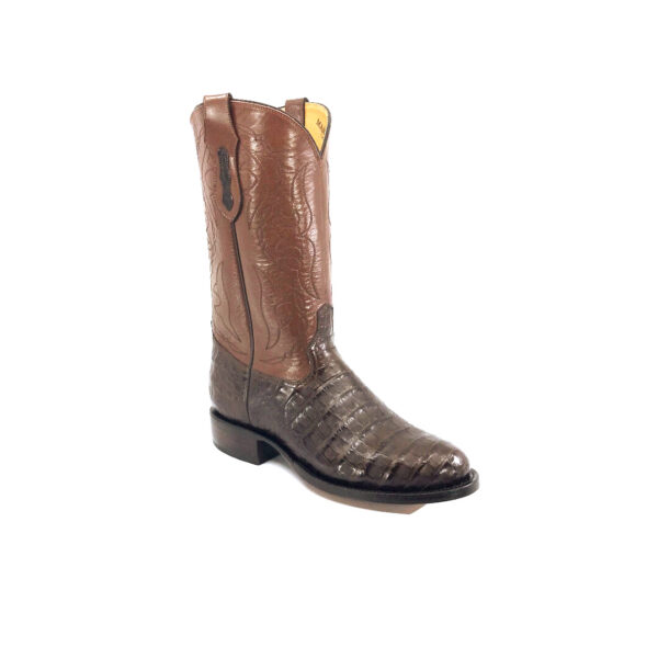 Men's Chocolate Brown Caiman Belly