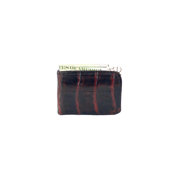 Magnet Money Clip - BlackCherry Alligator