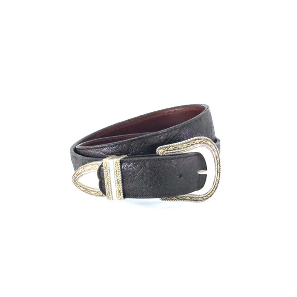 Men's Western Nicotine Elephant Belt