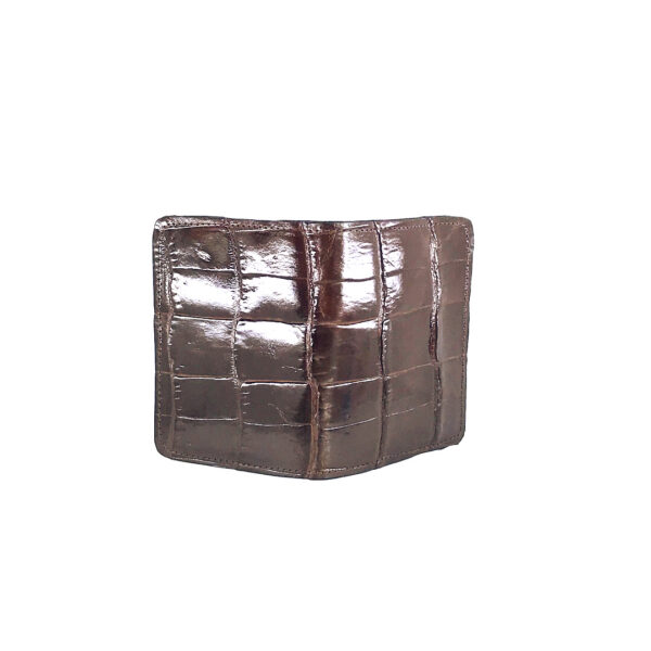 American Alligator Brown Bi-fold card holder