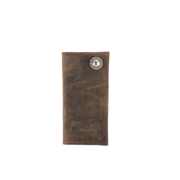 Distress Brown Goat  Long Wallet