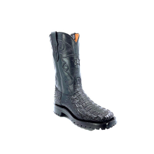Men's Black Caiman Hornback Belly
