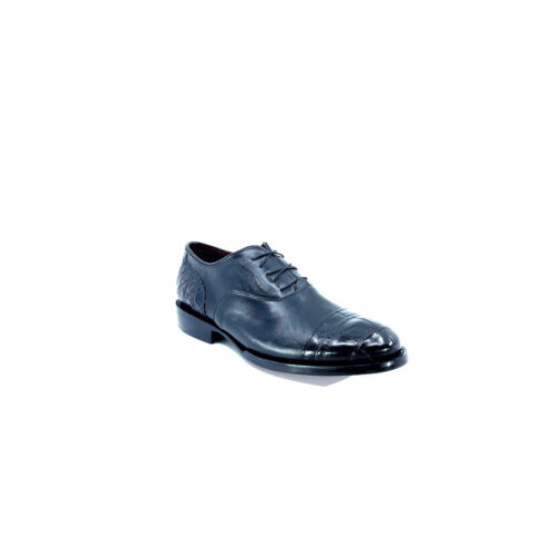 Black American Alligator Captoe Oxfords