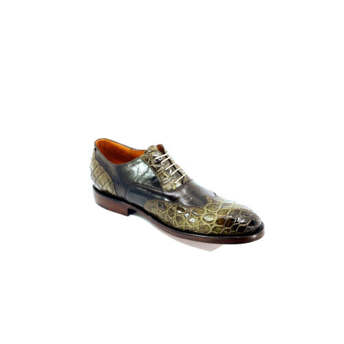 Olive Green American Alligator Wingtip