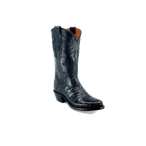 Men's Black Caiman Belly