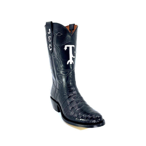 Men's Black Caiman Belly
