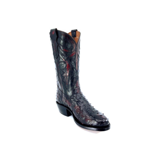 Men's Black Cherry Full Quill Ostrich