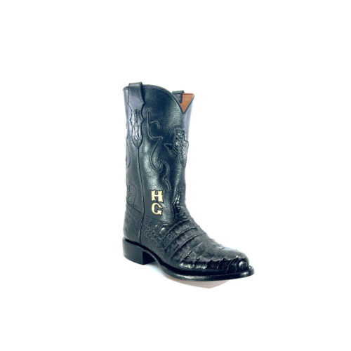 Men's Black Caiman Belly