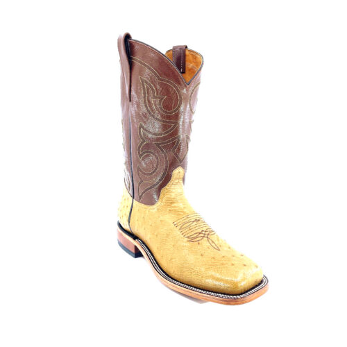 Men's Antique Saddle Smooth Ostrich