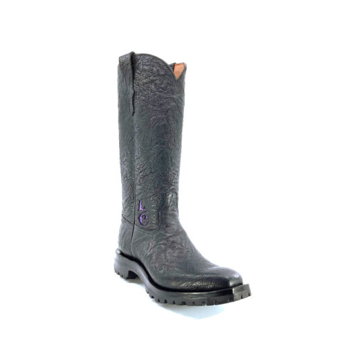 Men's Tall Black Spanish Bullhide
