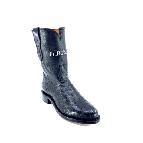 Men's Full Quill Zimbabwe Black Ostrich