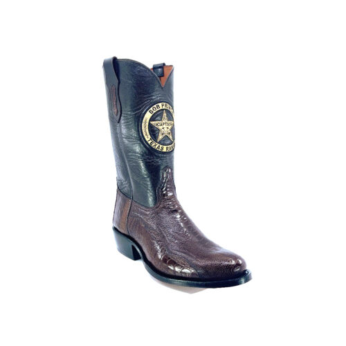 Men's Chocolate Brown Argentinian Ostrich Leg