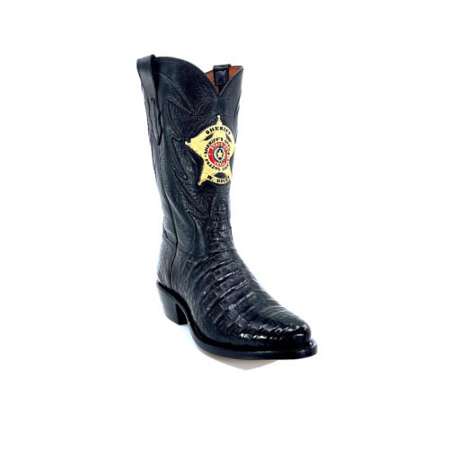 Men's Black Caiman Belly