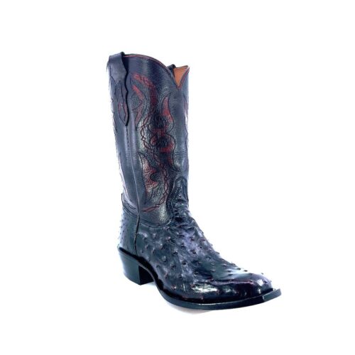 Men's Black Cherry Full Quill Ostrich