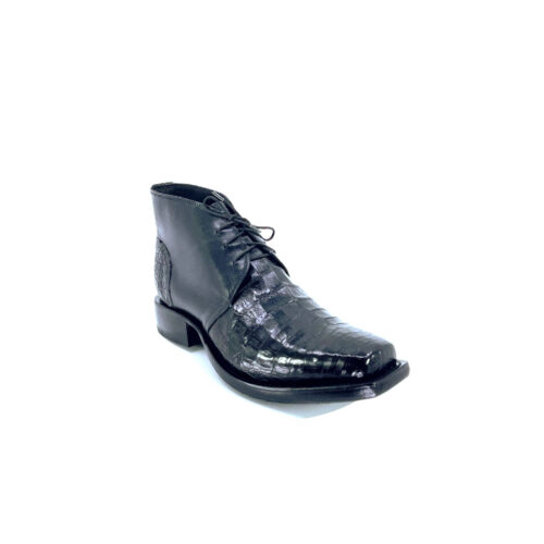 Men's Black Caiman Belly
