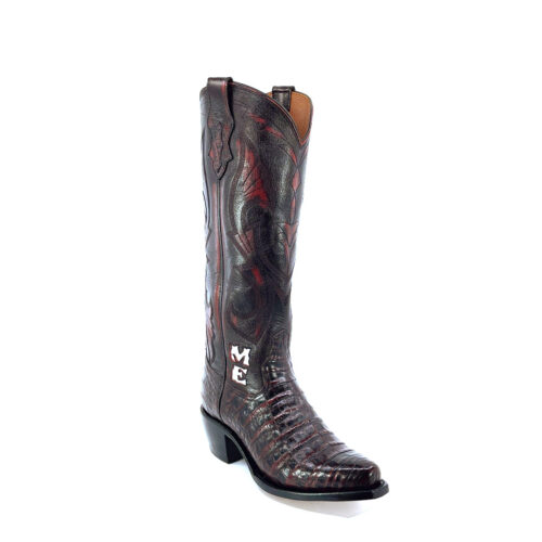 Women's Black Cherry Caiman Belly