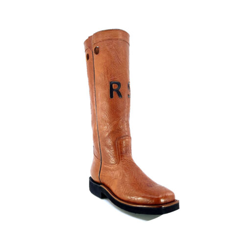 Men's Cognac Bull hide Snake proof