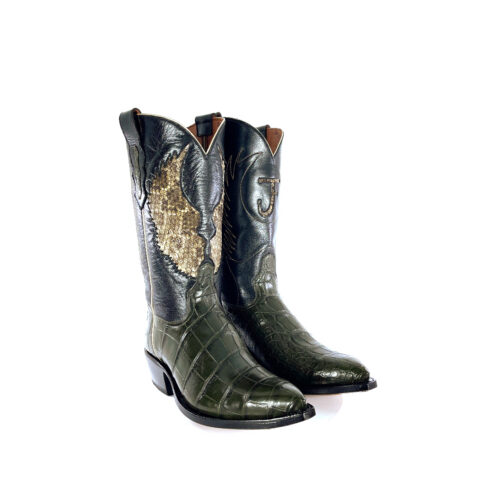 Men's Hunter Green American Alligator