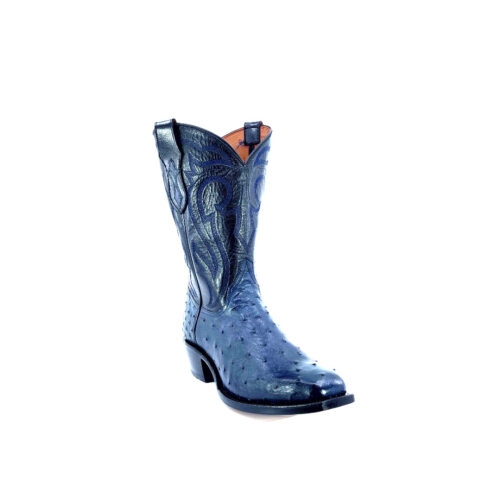 Men's Electric Blue Full Quill Ostrich