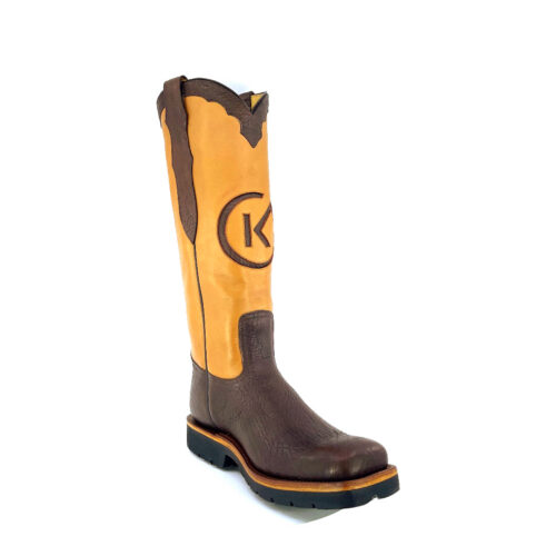 Men's Chocolate Brown Butterscotch Cowhide