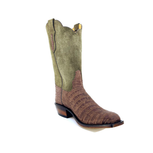 Men's Chocolate Buff Caiman Belly