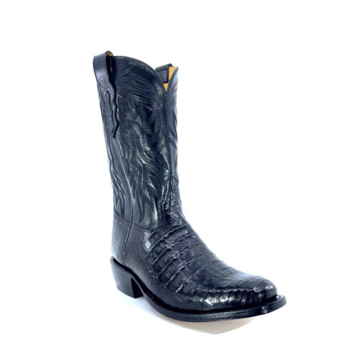 Men's Black Caiman Belly
