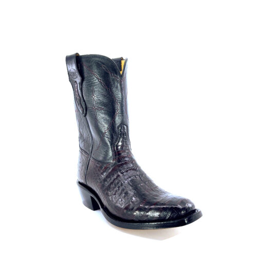 Men's Black Cherry Caiman Belly