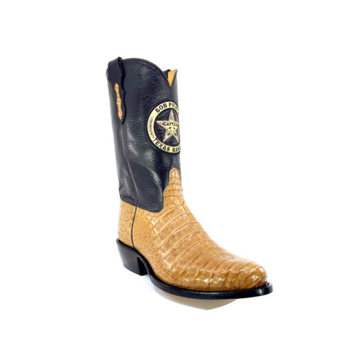 Men's Saddle Tan Caiman Belly