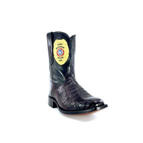 Men's Black Cherry Caiman Belly
