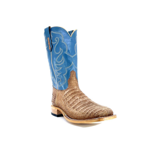 Men's Cognac Buff Caiman Belly