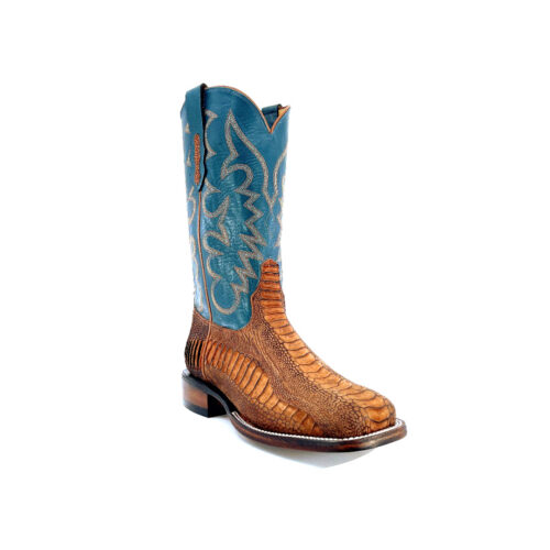 Men's Cognac Buff Ostrich Leg