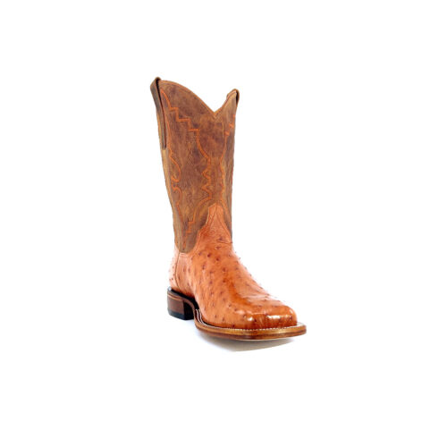 Men's Cognac Full Quill Ostrich