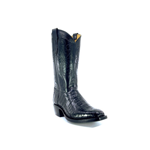 Men's Black Caiman Belly
