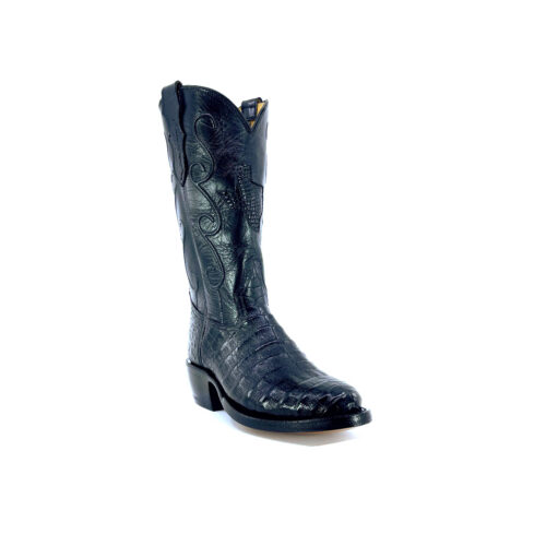 Men's Black Caiman Belly
