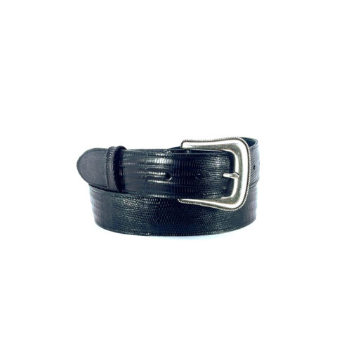 Men's Black Lizard Western Belt