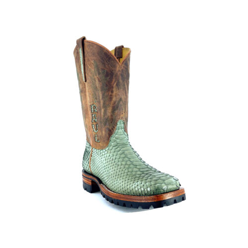 Men's Olive Green Python
