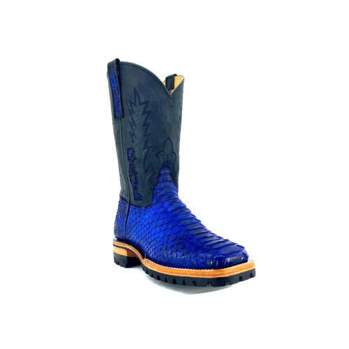 Men's Electric Blue Python