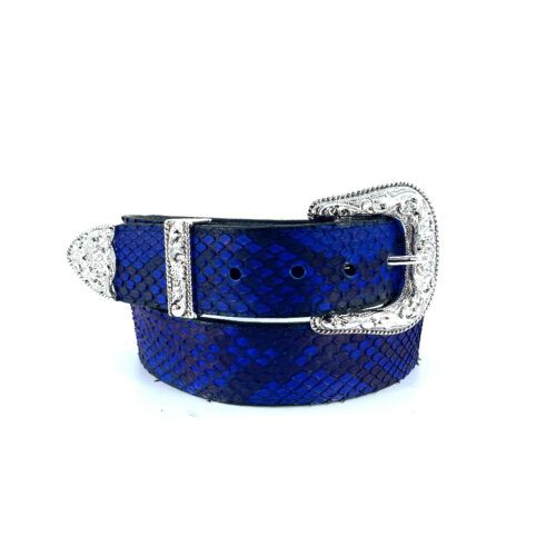Men's Electric Blue Western Belt