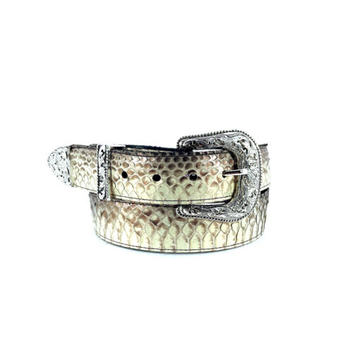 Men's Iridescent Black Python
