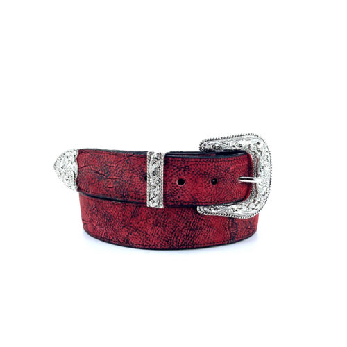 Men's Red Giraffe Western Belt