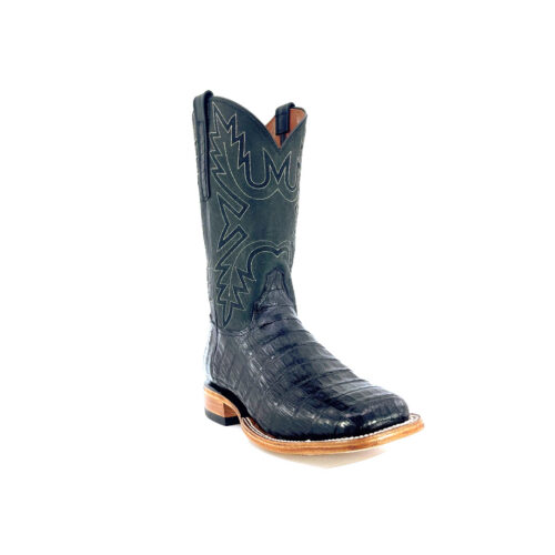 Men's Black Caiman Belly