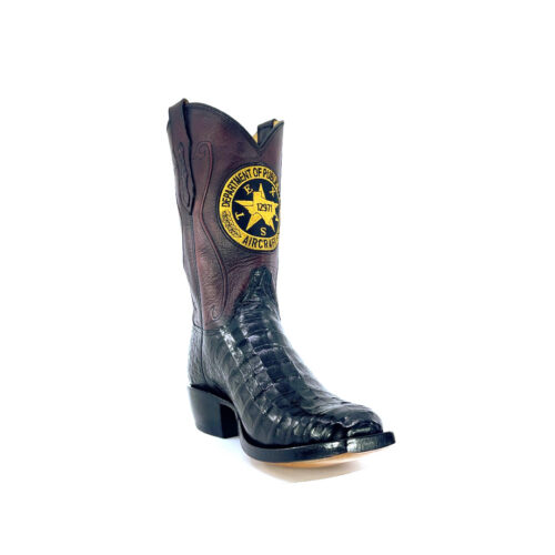 Men's Black Caiman Belly