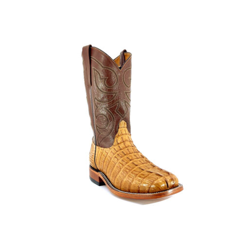 Men's Saddle Tan Caiman Hornback