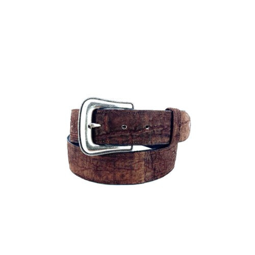 Men's Rust Safari Elephant Western Belt